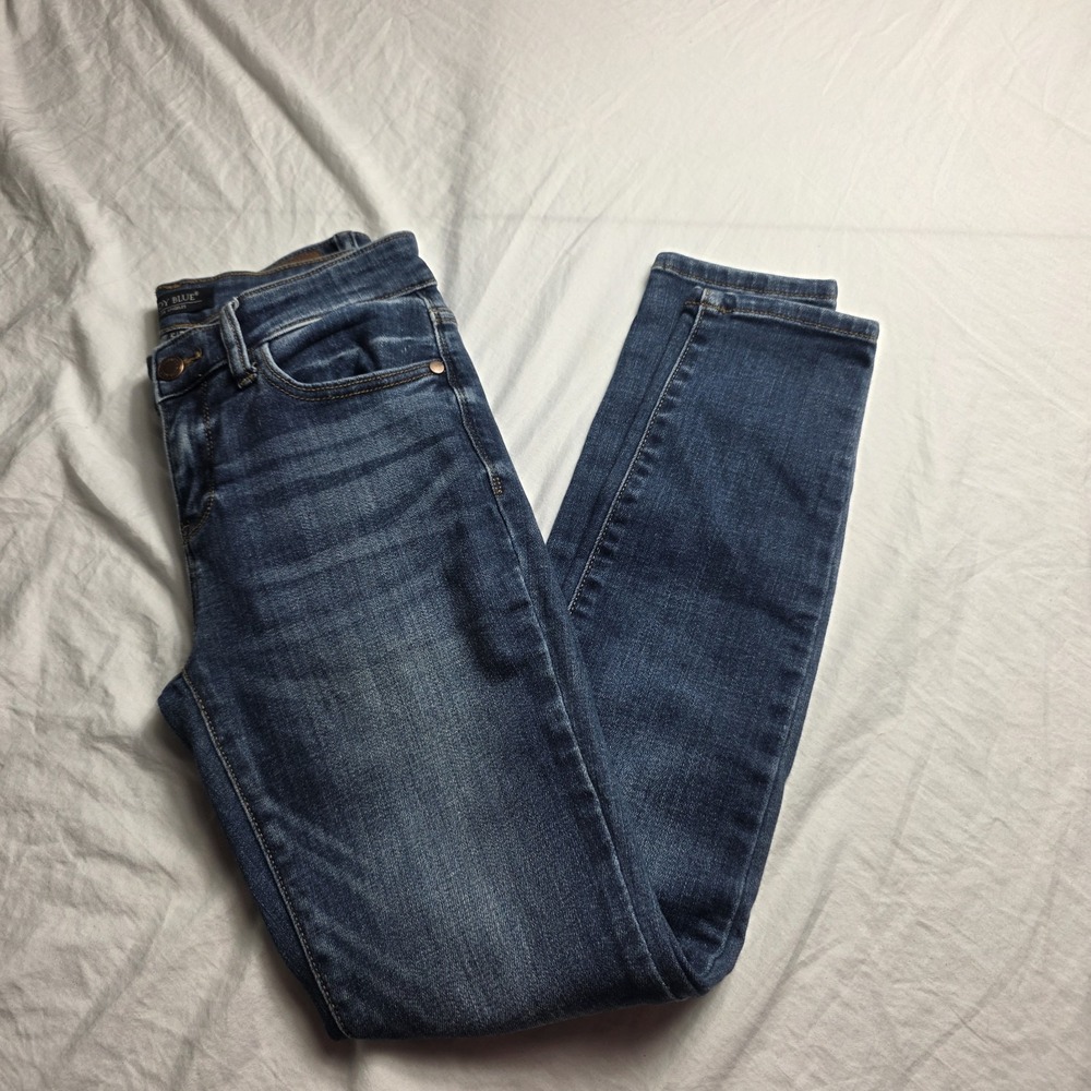 Judy Blue Skinny Fit Dark Wash Jeans Size 5 27 JB82106MD Bristol Mid Rise